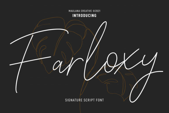 Discover the Beauty of Farloxy Script: A Graceful Font for Creative Projects