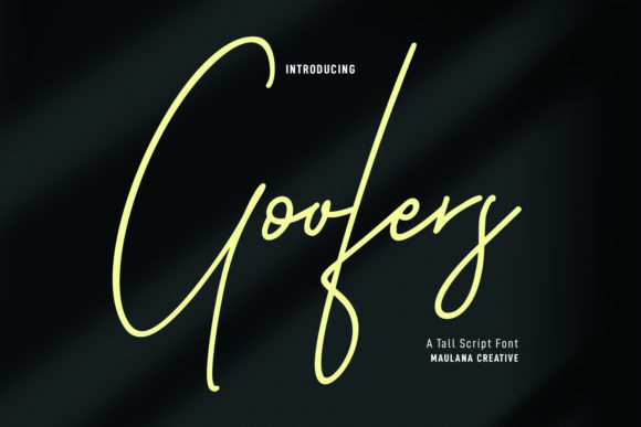 Goofers Script: A Luxurious Font for Personalized Designs