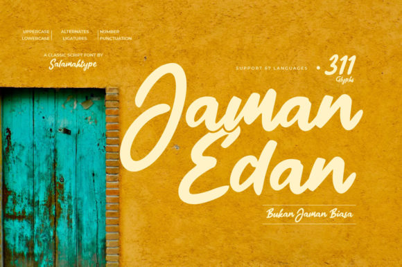 Jaman Edan Script: A Timeless Font for Modern Branding and Design